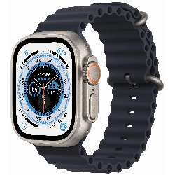 Apple Watch Ultra GPS + Cellular, 49 мм, корпус из титана, ремешок Ocean цвета «тёмная ночь»