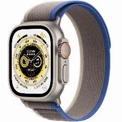 Apple Watch Ultra GPS + Cellular, 49 мм, корпус из титана, ремешок Trail синего/серого цвета, размер S/M